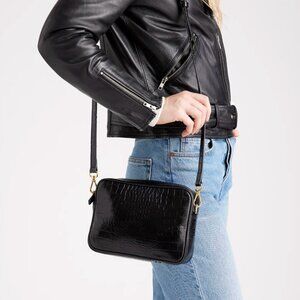Quince Italian Leather Crossbody Bag